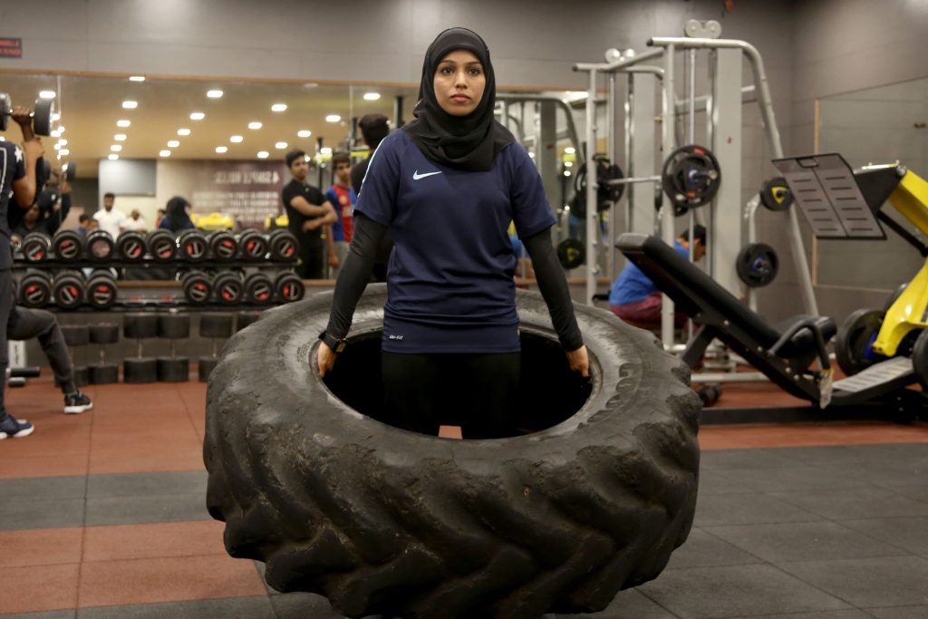 muslim women body builder